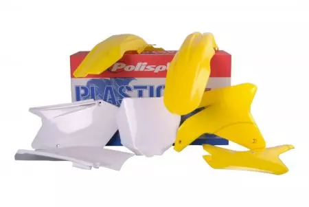 Zestaw plastików Body Kit Polisport żółty biały  - 90097