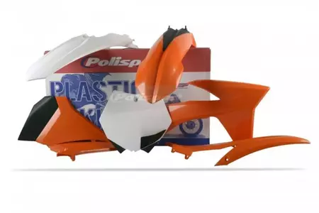 Kit carrozzeria Polisport plastica arancione bianco - 90451