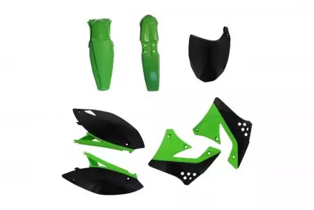 Kit de carroçaria Polisport plástico verde preto padrão 2 - 90249