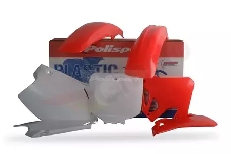 Комплект за каросерия Polisport пластмаси червено черно бяло - 90079