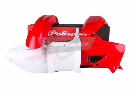 Kit carrosserie Polisport plastique rouge 04 blanc - 90604