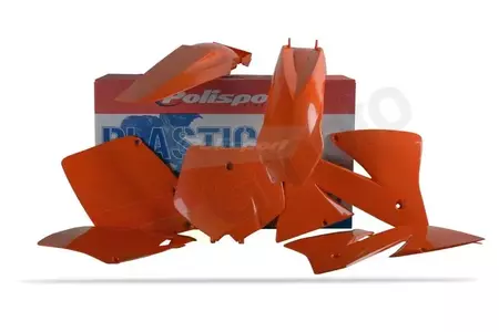 Polisport Body Kit plast orange sort - 90101