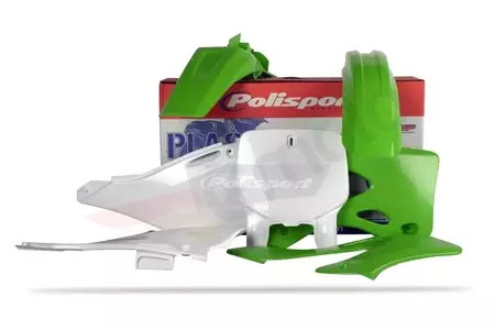 Plastik Satz Kit Body Kit Polisport grün/weiß  - 90089