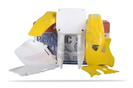 Plastik Satz Kit Body Kit Polisport gelb/weiß  - 90093