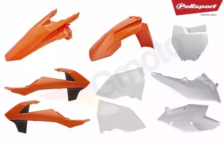 Plastik Satz Kit Body Kit Polisport orange/schwarz/weiß - 90750