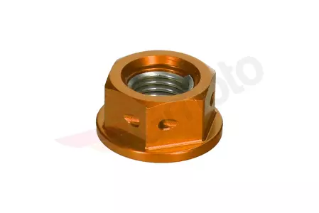 Piuliță pentru pinion PRO-BOLT M10 x 1,25 mm aluminiu portocaliu - LSPN10DO