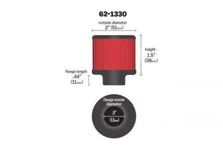 K&amp;N 62-1330 filter za odzračivanje sustava ulja-2