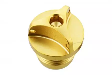 Víčko plnicího otvoru oleje PRO-BOLT M22x1,50 mm hliník, zlatá barva - OFCD10G
