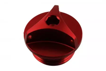 Víčko plnicího otvoru oleje PRO-BOLT M24x2,00 mm hliník červený - OFCB30R