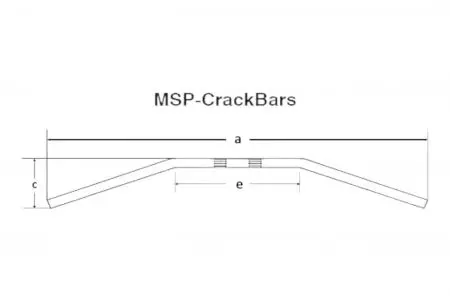 Fehling Crackbar 31,75 mm terasest juhtrauad mustad - 6162