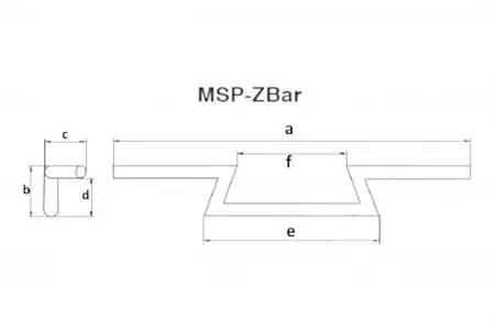 Kierownica stalowa Fehling Zbar 25,4 mm chromowana-2