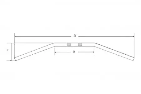 Fehling Dragbar 25,4 mm επιχρωμιωμένο χαλύβδινο τιμόνι-2
