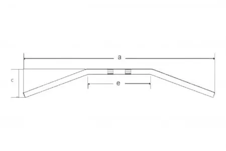 Fehling Dragbar 25,4 mm επιχρωμιωμένο χαλύβδινο τιμόνι-4