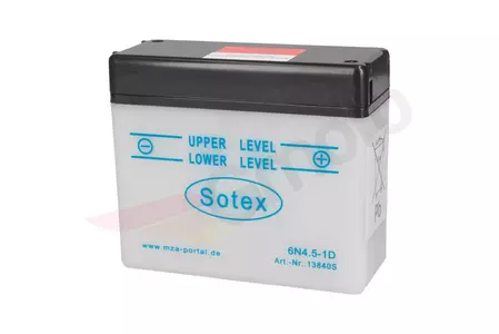 6В 4,5 Ач Sotex MZA 6N4.5-D 6V batéria Simson KR51-2
