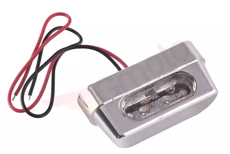 Rendszámtábla lámpa krómozott LED-2