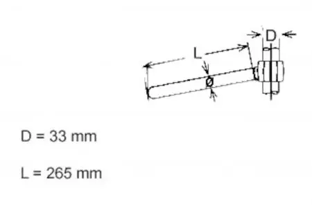 Oceľové riadidlá Fehling 7990 22 mm 7/8 palca D33 pochrómované-2