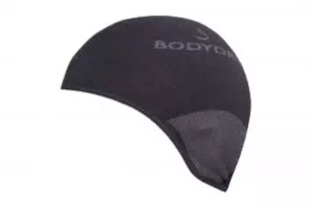 BodyDry naadloze thermomuts voor onder de helm zwart S-1