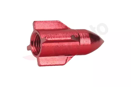 Pyörän venttiilin korkki punainen raketti 1 kpl-2