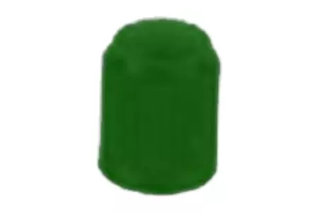 Nakrętka na wentyl koła plastikowa zielona 100 szt