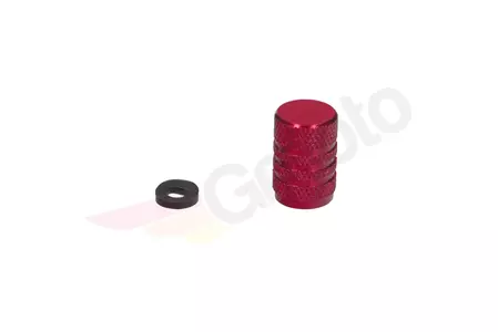 Hliníkové viečko ventilu kolesa Pro Bolt červené-2