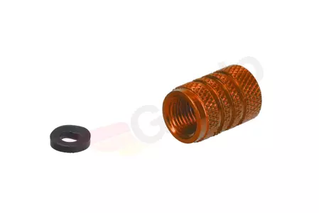 Hliníkové viečko ventilu kolesa Pro Bolt oranžové-2