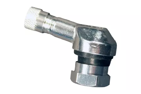 Hliníkový ventil s uhlom 90 stupňov 11,3 mm leštený hliník