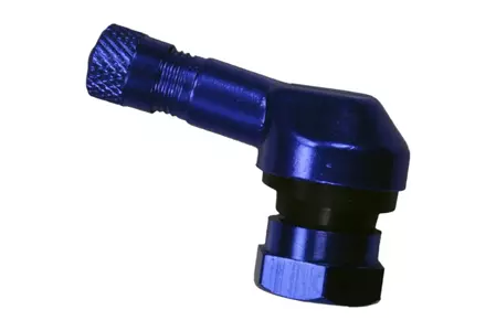 Hliníkový úhlový ventil 90 stupňů 11,3 mm modrý