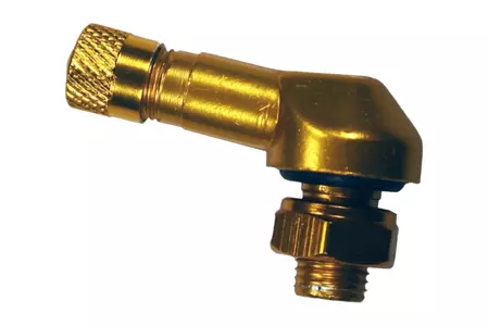 Hliníkový ventil s uhlom 90 stupňov 8,3 mm žltý-1