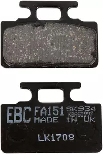Plaquettes de frein EBC FA 151 (2 pièces) - FA151