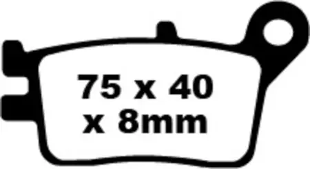 Plaquettes de frein EBC FA 153 (2 pièces) - FA153