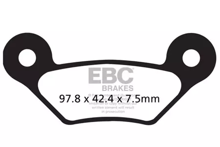 Brzdové destičky EBC FA 609 R (2 ks) - FA609R