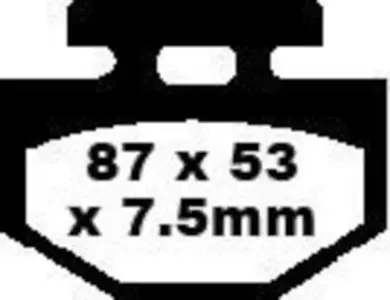 Plăcuțe de frână EBC SFA 176 (2 buc.) - SFA176