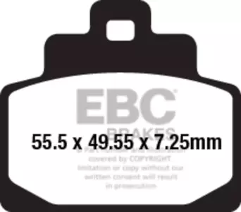Plaquettes de frein EBC SFA 681 HH (2 pièces) - SFA681HH