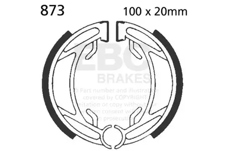 Bremsbacken EBC 873  - 873