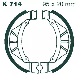 EBC K714 stabdžių kaladėlės - K714