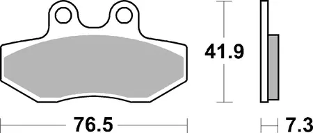Klocki hamulcowe SBS 186HF Scooter Ceramic-2