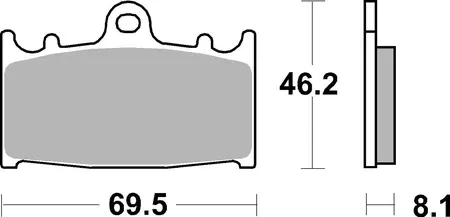 SBS 631DS-1 Racing Dual Sinter zavorne ploščice-2