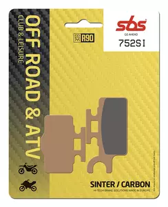 Pastillas de freno SBS 752SI Offroad Sinter Carbon - 752SI