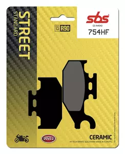 Plaquettes de frein SBS 754HF Street Ceramic - 754HF