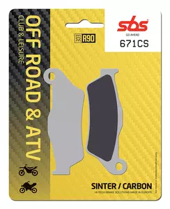 Zavorne ploščice SBS 885CS Off-Road Sinter Carbon-3