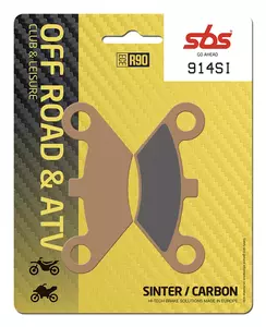 Plaquettes de frein SBS 914SI Offroad Sinter Carbon - 914SI