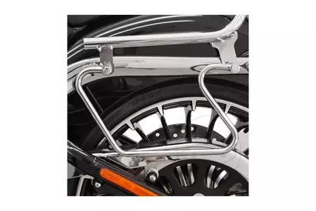Suport lateral pentru geamantane Fehling cromat pentru Harley Davidson FXSB - 6190