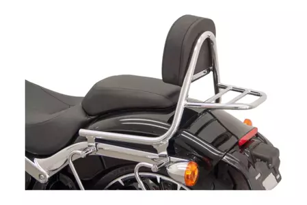 Fehling πίσω σχάρα αποσκευών με πλάτη για Harley Davidson FXSB1690 Softail Breakout χρώμιο - 6196