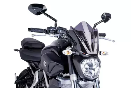 Vjetrobran motocikla Puig Sport nove generacije Nakedbike 7015F, jako zatamnjen-1