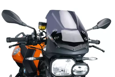 Puig Sport New Generation Nakedbike 5051F močno zatemnjeno vetrobransko steklo za motorno kolo-1