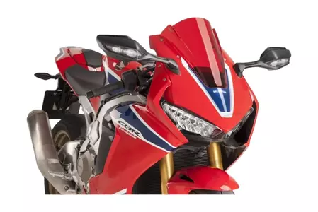 Puig Racing motocicleta parbriz roșu - 9407R
