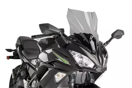 Čelní sklo motocyklu Puig Racing silně tónované - 9711H