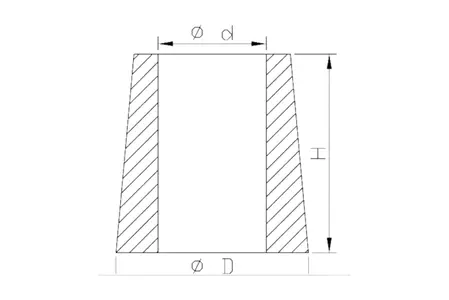 Amortecedor traseiro de borracha Kayaba 12,5x34x40 mm-2