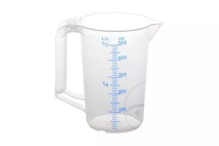 Messbecher Plastik   0.5 Liter