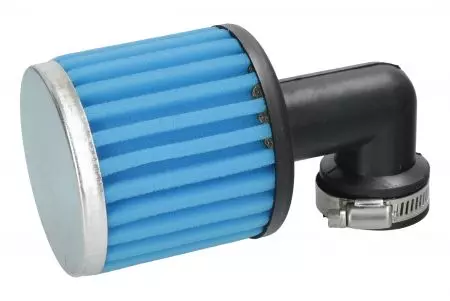 Filtro conico alto 38 mm angolo 90 gradi cilindro blu - 186201